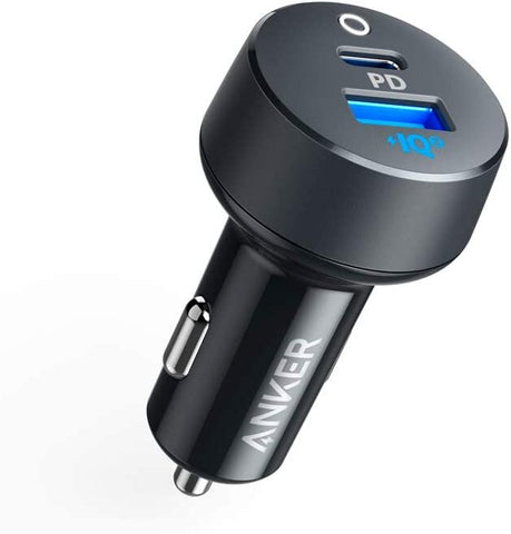 Anker PD+ QC 35W Car Charger (Gray).