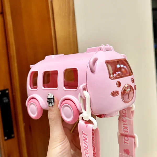 Kids Bus Shaped Cute Bear Bottle 500 ML - Image 4
