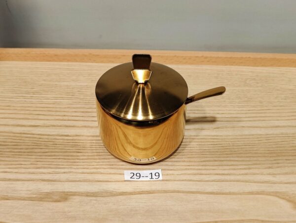 Royal Golden Stainless Steel Sugar Pot: