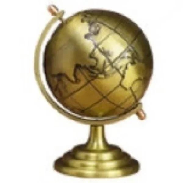 Smooth Texture Wear-resistant Vintage Style Mini Political Globe for Office - Image 8