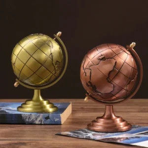 Smooth Texture Wear-resistant Vintage Style Mini Political Globe for Office