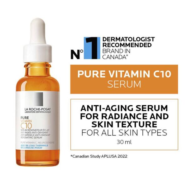 LA ROCHE -POSAY Pure Vitamin C10 Serum 30ML - Image 4