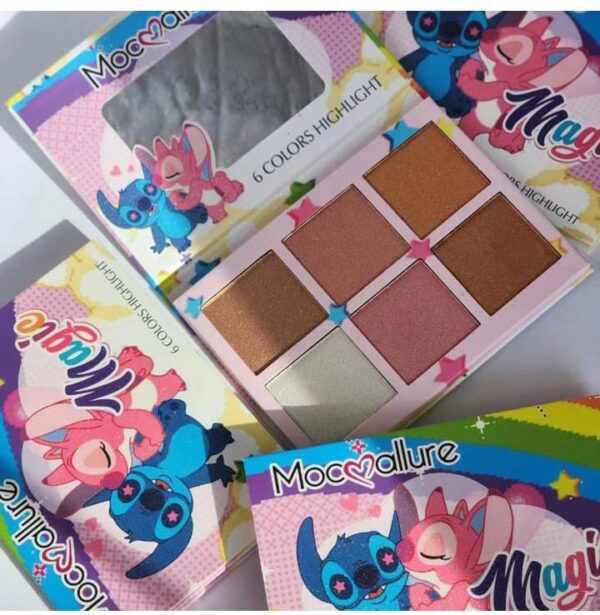 Mocallure Soft And Shiny 6 Colors Highlighter Palette :