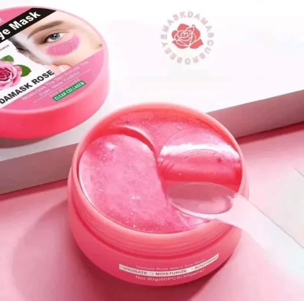 Under Eye Mask Starry Patches Dark Circle Wrinkles Collagen Skincare Pink - Image 3
