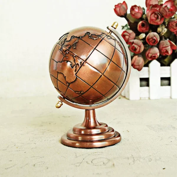 Smooth Texture Wear-resistant Vintage Style Mini Political Globe for Office - Image 5