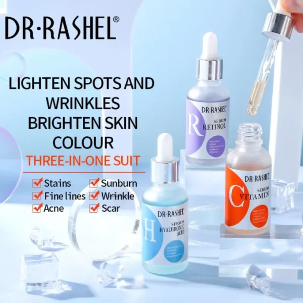 Dr.Rashel Anti-aging Moisturizing Vitamin C Facial Complete Facial Serum Set, 30 ml. - Image 4