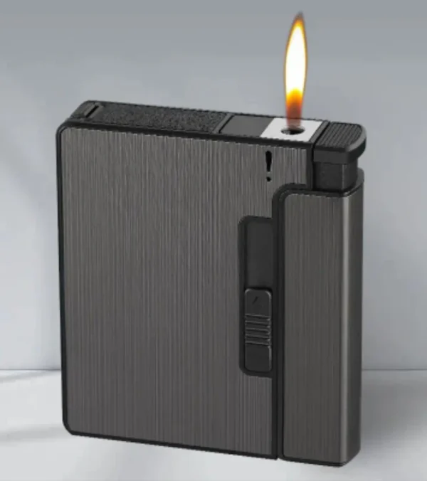 Stylish Cigarette Case 2 IN 1  Automatic Pocket Lighter