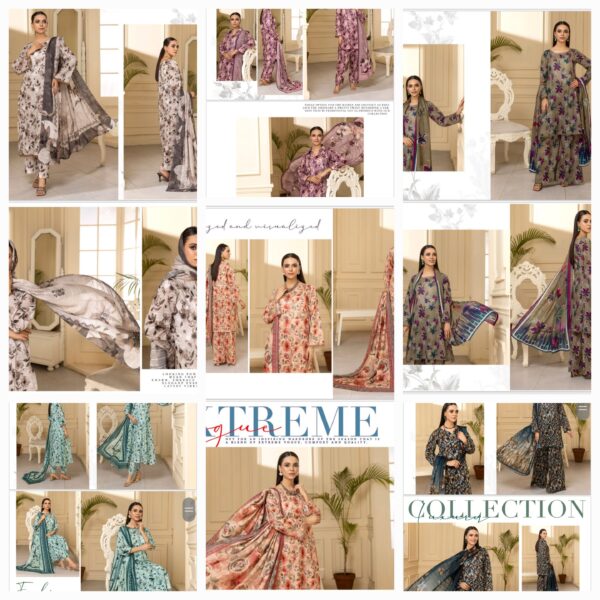 SUB RANG BY PALWASHA VOL 01 BY AREEBA ARTS UNSTITCHED 3PC SUIT NEW COLLECTION 2025