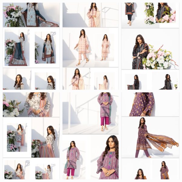 SALINA BY BRAND'S LOVER VOL # 6 UNSTITCHED LAWN 3PC SUIT NEW COLLECTION 2025