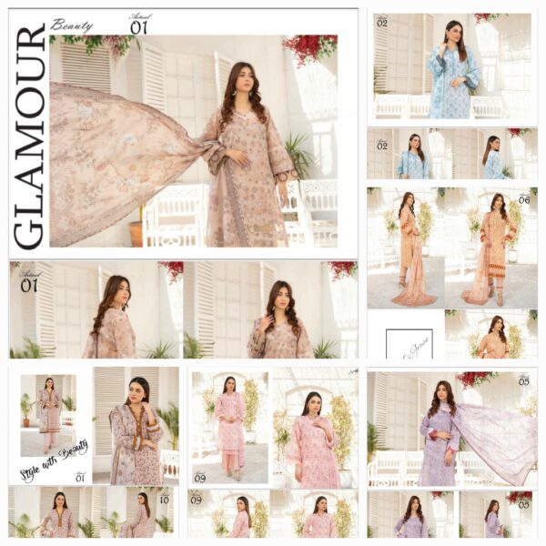 CHASHNI BY BME VOL 1361 UNSTITCHED LAWN 3 PC SUIT NEW COLLECTION 2025