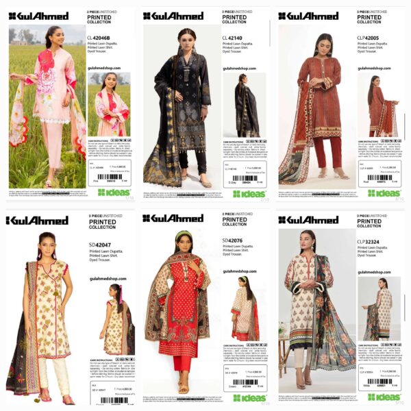 GUL AHMAD VOL 7 BY BRANDS LOVER UNSTITCHED LAWN 3PC SUIT NEW COLLECTION 2025