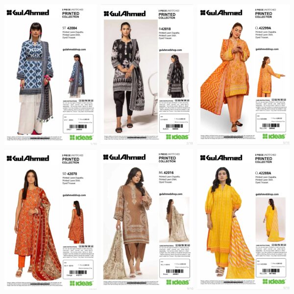 GUL AHMAD VOL 18 BY BRAND'S LOVER UNSTITCHED LAWN 3 PC SUIT NEW COLLECTION 2025