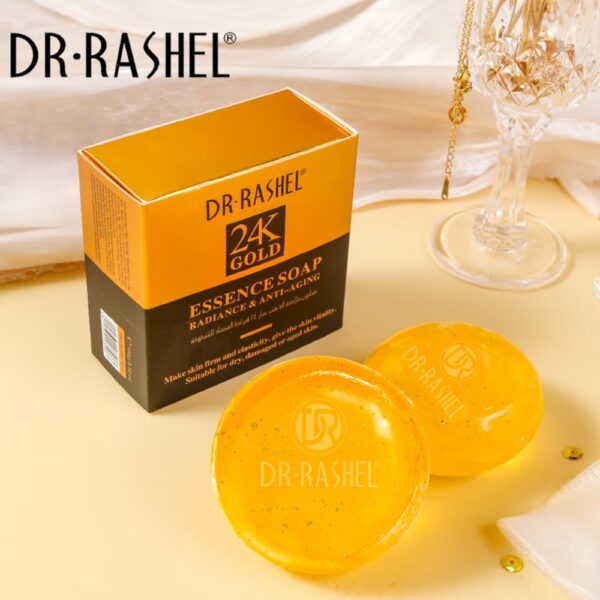 Dr.Rashel 24K Gold Radiance and Anti Aging Essence Soap 100 g. - Image 3
