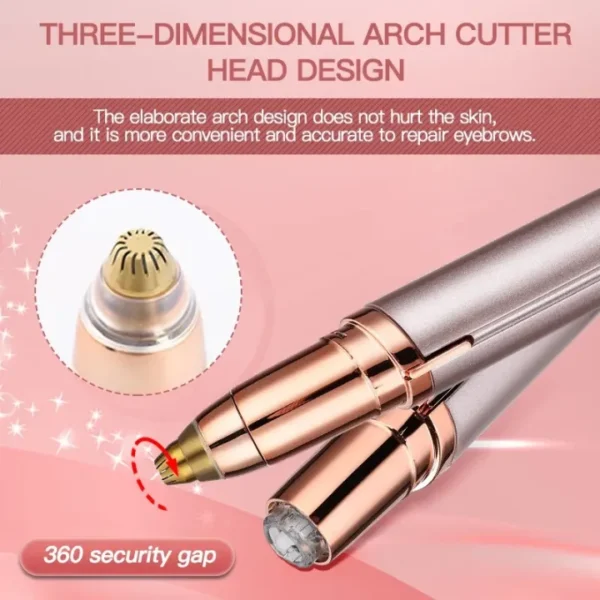 New Flawless Eyebrow Sharper, Eyebrows Remover, Razor, Shaver, Electric Facial Hair Remover. - Image 3