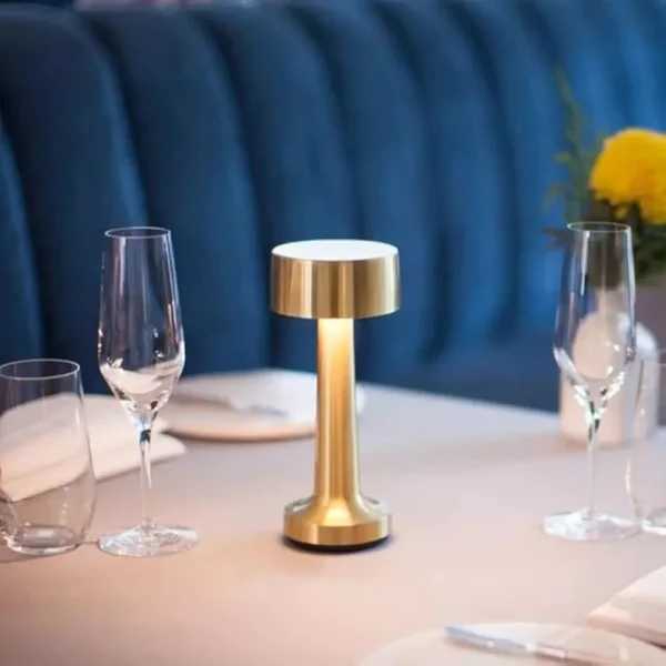 LED Table Lamp, Rechargeable Battery Electroplating Night Light for Bedroom, Living Room, Restaurant, Indoor, Outdoor And Camping. - Image 7