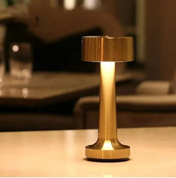 LED Table Lamp, Rechargeable Battery Electroplating Night Light for Bedroom, Living Room, Restaurant, Indoor, Outdoor And Camping. - Image 3