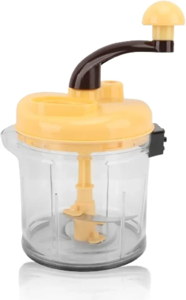 Food Chopper, Food Chopper Hand Held Vegetables Chopper with Container Hand Crank Food Processor. - Image 10