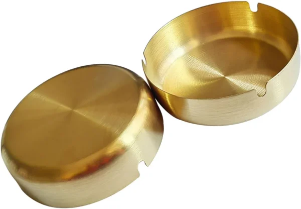 Stainless Steel Cigarette Ashtray, Outdoor Indoor Ashtray, Home, Office Decoration Desktop Smoking Ash Tray.