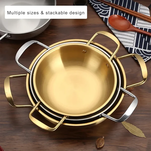 Stainless Steel Stockpot, Soup Cooking Pot, Pasta Pots ,Omelet Pans, Service Plate.