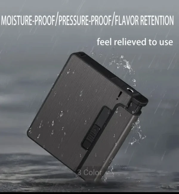 Stylish Cigarette Case 2 IN 1  Automatic Pocket Lighter - Image 2