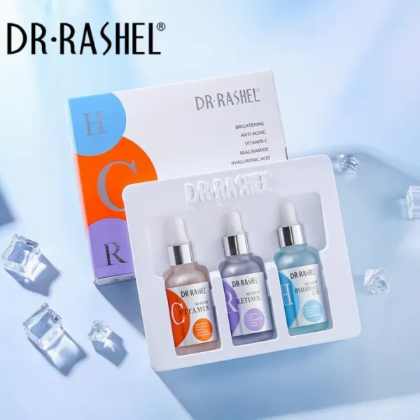 Dr.Rashel Anti-aging Moisturizing Vitamin C Facial Complete Facial Serum Set, 30 ml.