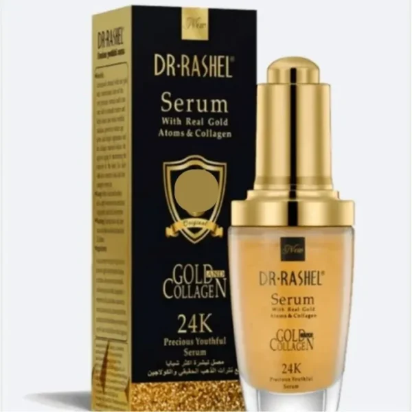 Dr.Rashel 24k Gold Collagen Youthful Serum with Real Gold Atoms and Collagen 40 ML.