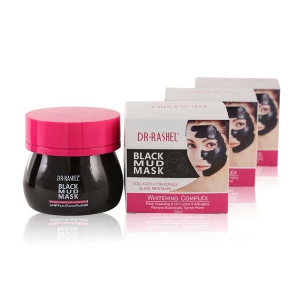 Dr.Rashel Collagen Charcoal Black Mud Mask Whitening 60 ml. - Image 6