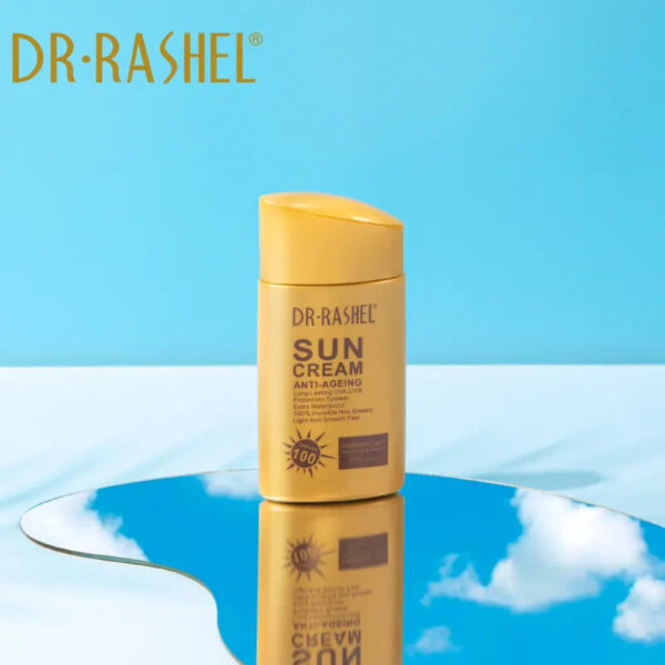 DR.RASHEL Gold & Collagen Anti-Aging Sun Cream 80 g SPF 100. - Image 4
