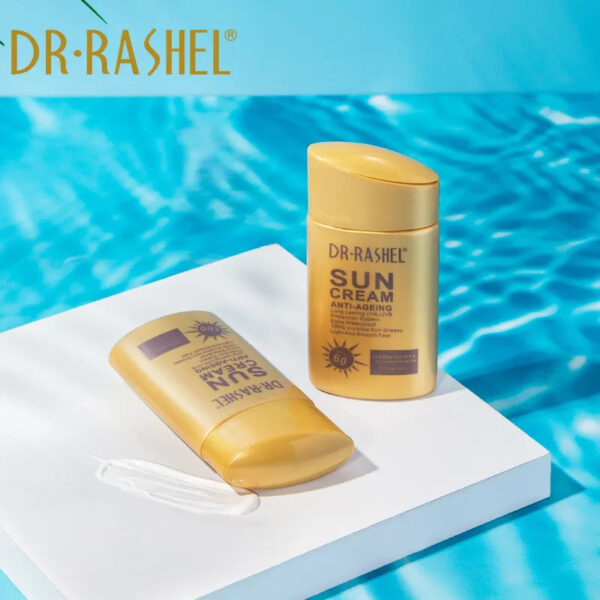 DR.RASHEL Gold & Collagen Anti-Aging Sun Cream 80 g SPF 100. - Image 6