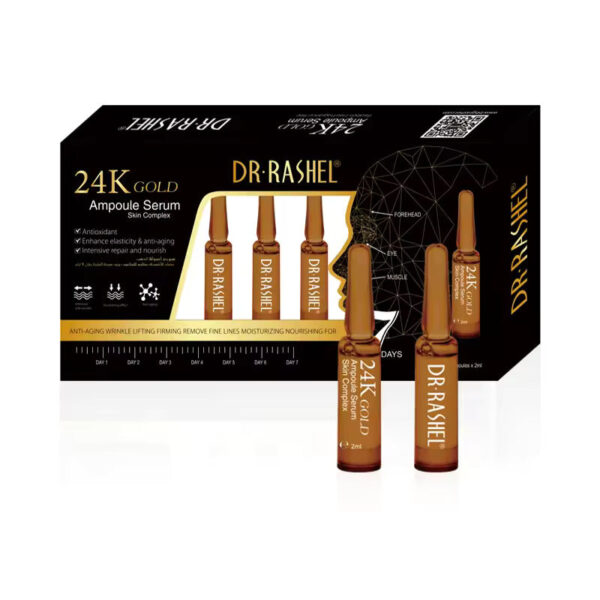Dr.Rashel Skin Care 24K Gold Ampoule face Serum 2 ml (7pcs). - Image 9