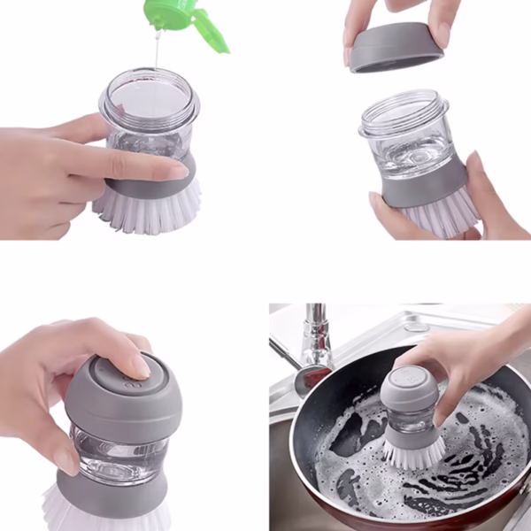 Cleaning Pot Brush - Automatic Non-Stick Oil Cleaning Brush - Image 4