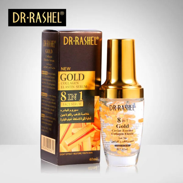 Dr.Rashel Gold Caviar Essence and Collagen Elastin Serum 8 in 1 Face Serum. - Image 2