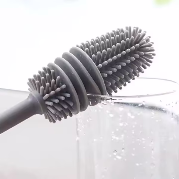 Silicone Bottle Cleaning Brush with Long Handle Perfect for Glass and Plastic Water Bottles Bottle Cleaning Brush - Image 5