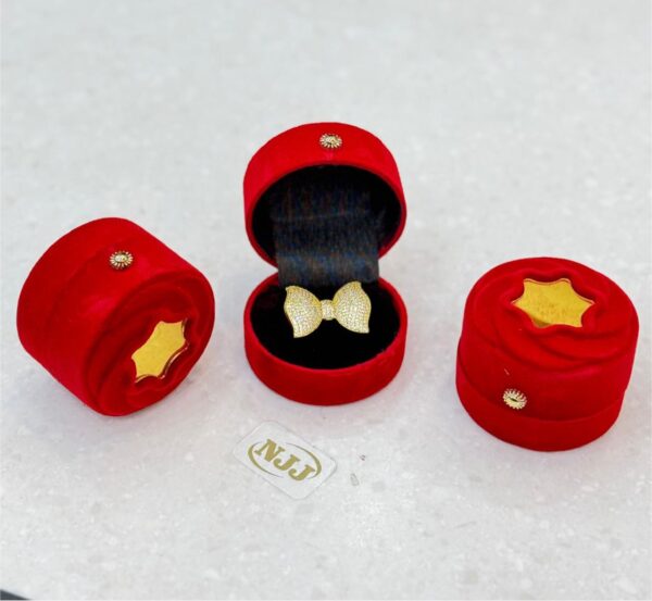 Red Velvet Fancy Ring box 12 pc - Image 2
