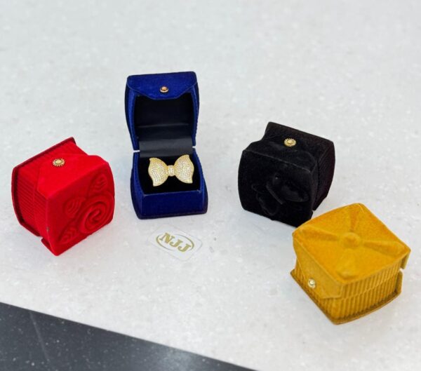 Elegant Velvet Fancy Ring box 12 pc - Image 6