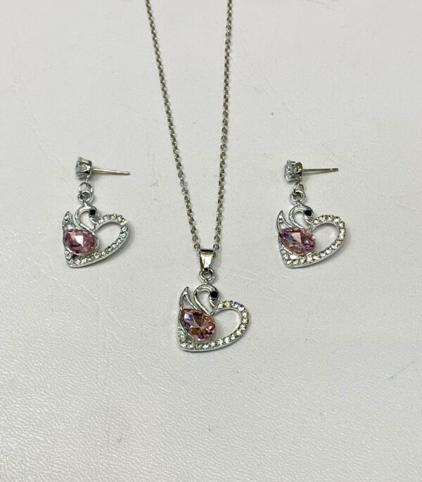 China Gold Locket Set (Heart Shaped) By unique Fancy Jewellery Available in 6 Colors. - Image 2