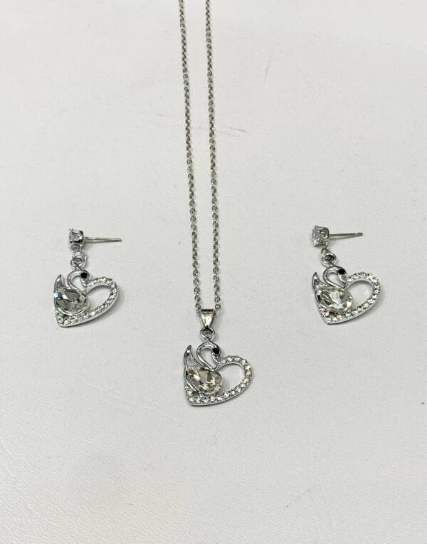 China Gold Locket Set (Heart Shaped) By unique Fancy Jewellery Available in 6 Colors. - Image 7
