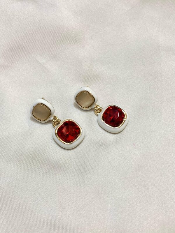 China Earring Drop Earrings with Stud on Top by Fancy unique jewelry - Image 2