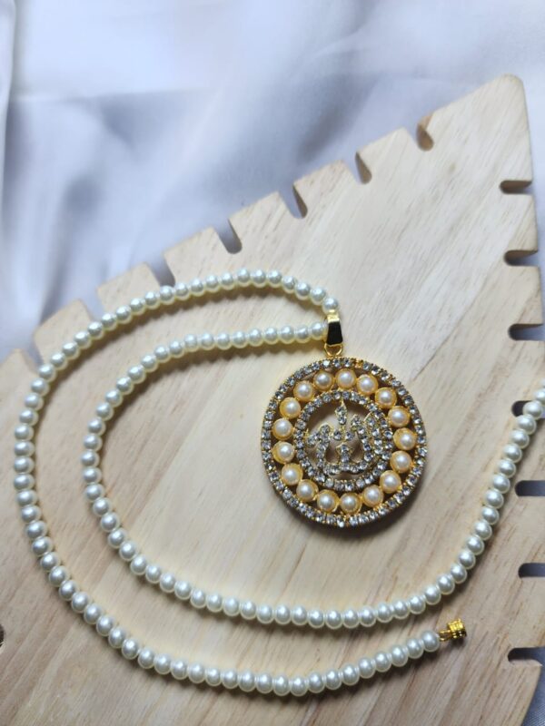 Casting Made Calligraphy Pendent With Mala Exclusive By Unique Fancy Jewelry - Image 6
