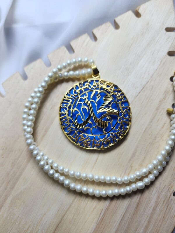 Calligraphy Pendant With Mala Exclusive By Unique Fancy Jewellery
