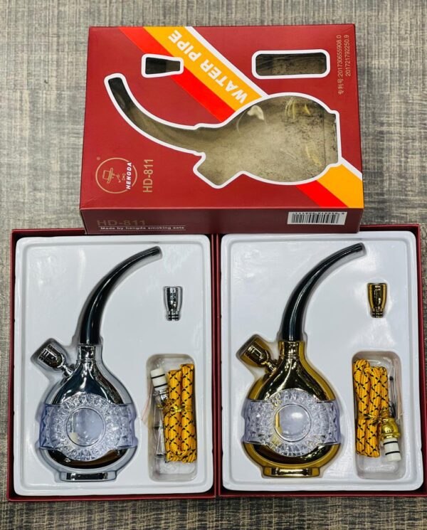 Mini Hookah Set With Everything, Portable Hookah Set For Car, Small Hookah For Travel, Pocket Mini Hookah, Personal Hookah To Go (HD 811).