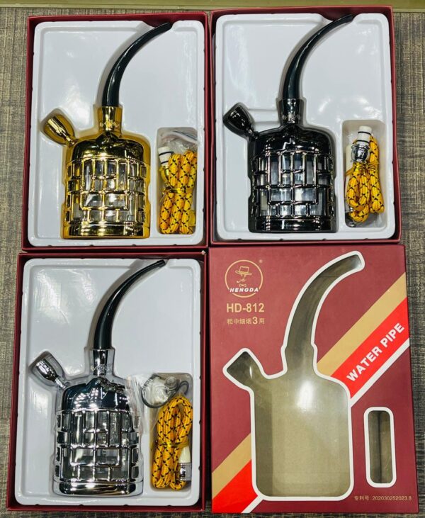 Lightweight, Portable Hookah Set For Car, Mini Hookah, Small Hookah Set For Travel, Personal Hookah To Go (HD 812).