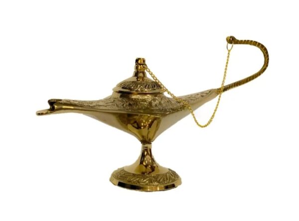 Brass Made Premium Aladdin Lamp Golden - Image 3