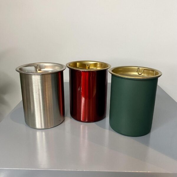 Stainless Steel Ashtrays With Lid Car Ashtray, Portable, Windproof Ashtray. - Image 5