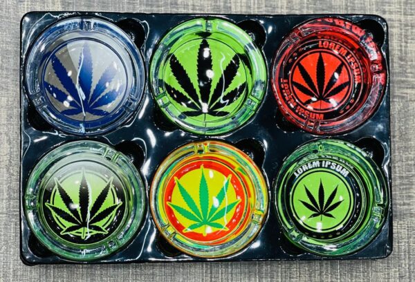 Round Glass Ashtrays for Cigarettes, Decorative Clear Glass Ashtrays, Big Round Ash Trays for Home, Office and Restaurants, Cool Luxury Ashtray Gift Set for Men (1 Pc). - Image 3
