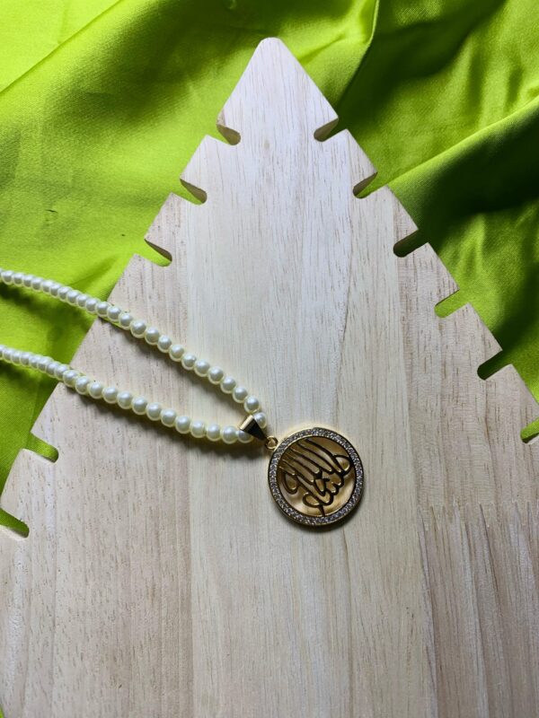 Calligraphy Pendent With Mala - Image 2