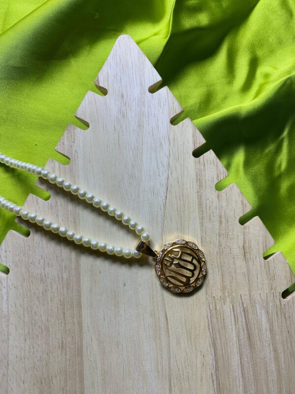 Calligraphy Pendent With Mala - Image 3