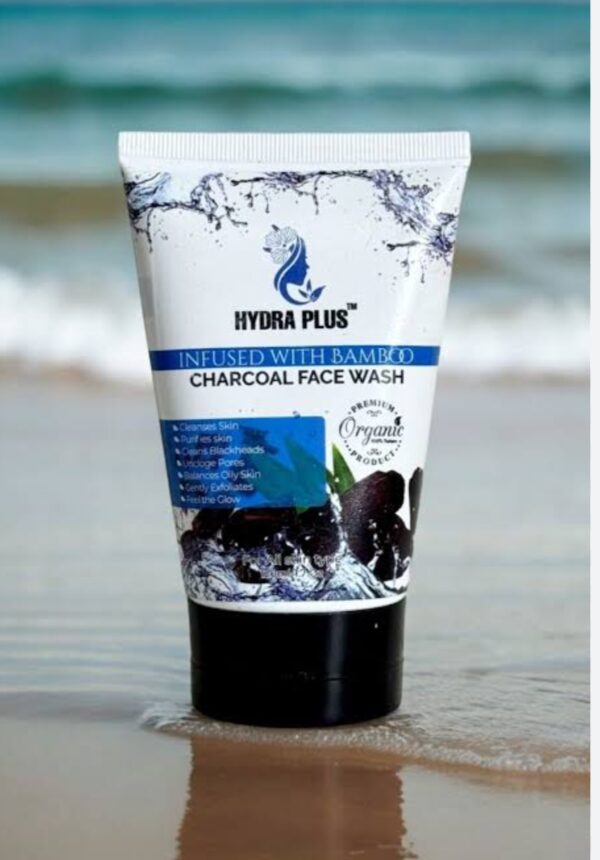 Hydra Plus Charcoal Face Wash, Unclogs Pores, Brightens The Skin, And Eliminates Acne and Blackheads. - Image 2