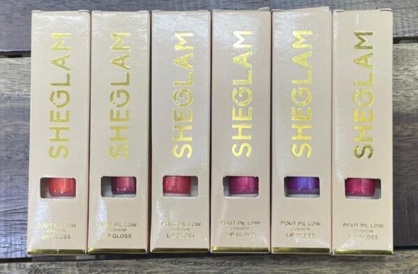 SHEGLAM Pout Pillow Cushion Lip Gloss, Stunning Shades (Set Of 6). - Image 3
