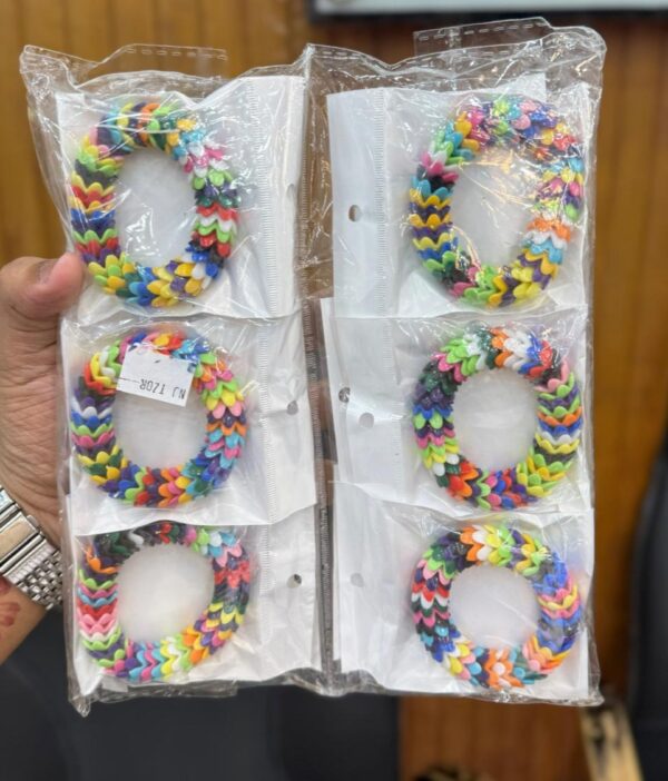 Elastic Multicolor Floral Designed Bracelet, Adjustable Elastic Wrist Bracelet for Kids.